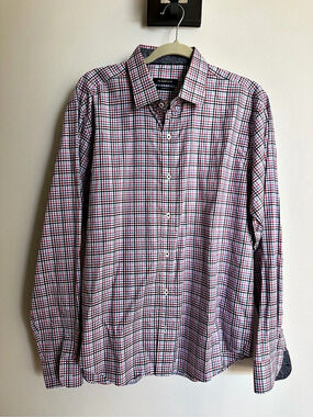 Bugatchi Men's Plaid Button Down Shirt